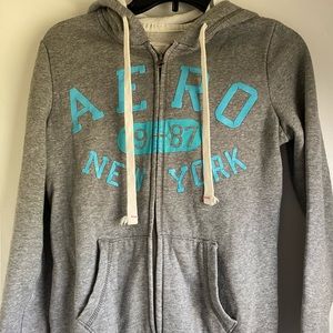 🔥FINAL SALE Grey Zip-Up Sweatshirt